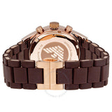 Emporio Armani Sportivo Chronograph Brown Dial Brown Silicone Strap Watch For Men - AR5891 Buy Now By Emporio Armani