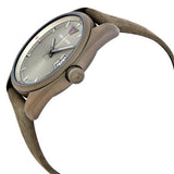 Emporio Armani Sportivo Quartz Silver Dial Brown Leather Strap Watch For Men - AR6079 Buy Now By Emporio Armani