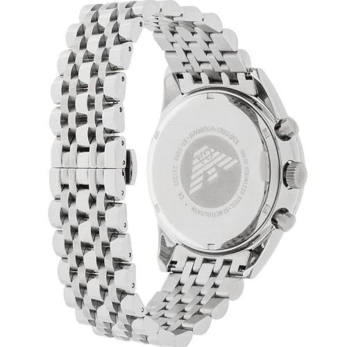 Emporio Armani Team Italia Chronograph Black Dial Silver Steel Strap Watch For Men - AR5983 Buy Now By Emporio Armani