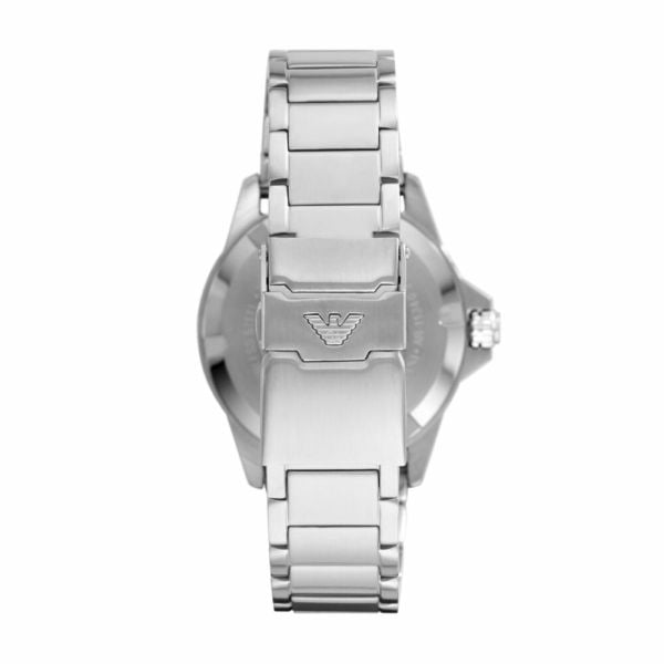 Emporio Armani Three Hand Green Dial Silver Steel Strap Watch For Men - AR11338 Buy Now By Emporio Armani