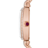 Emporio Armani Two Hand Diamonds Burgundy Dial Rose Gold Steel Strap Watch For Women - AR11488 Buy Now By Emporio Armani