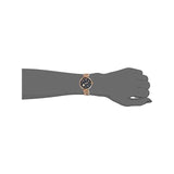 Emporio Armani Arianna Black Dial Rose Gold Stainless Steel Watch For Women - AR11197 Buy Now By Emporio Armani
