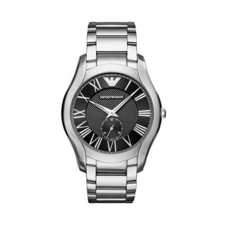 Emporio Armani Valente Quartz Black Dial Silver Steel Strap Watch For Men - AR11086 Buy Now By Emporio Armani