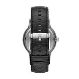 Emporio Armani Renato Analog Black Dial Black Leather Strap Watch For Men - AR11186 Buy Now By Emporio Armani