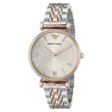 Emporio Armani Gianni T Bar Grey Dial Two Tone Steel Strap Watch For Women - AR1840 Buy Now By Emporio Armani