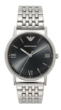 Emporio Armani Kappa Black Dial Silver Steel Strap Watch For Men - AR11152 Buy Now By Emporio Armani