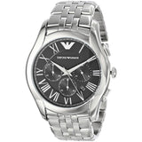 Emporio Armani Classic Chronograph Black Dial Silver Steel Strap Watch For Men - AR1786 Buy Now By Emporio Armani