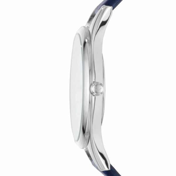 Emporio Armani Aurora Quartz Mother Of Pearl White Dial Blue Leather Strap Watch For Women - AR11090 Buy Now By Emporio Armani