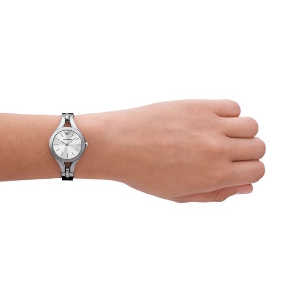 Emporio Armani Quartz Silver Dial Silver Steel Strap Watch For Women - AR7361 Buy Now By Emporio Armani