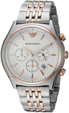 Emporio Armani Zeta Chronograph Quartz White Dial Two Tone Steel Strap Watch For Men - AR1998 Buy Now By Emporio Armani