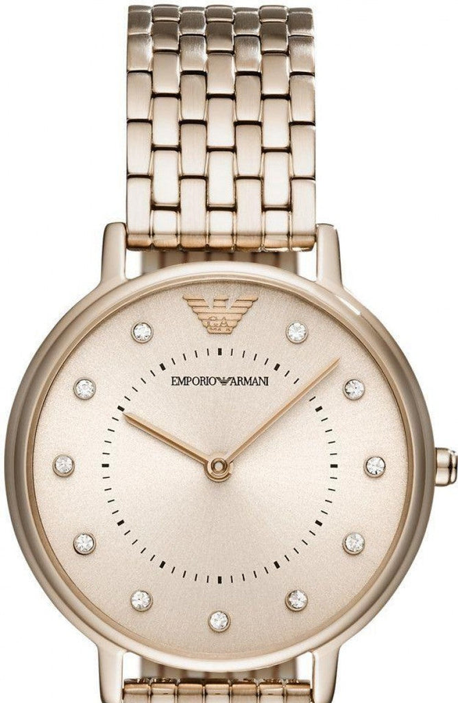 Emporio Armani Dress Quartz Rose Gold Dial Rose Gold Steel Strap Watch For Women - AR11062 Buy Now By Emporio Armani