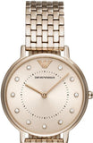 Emporio Armani Dress Quartz Rose Gold Dial Rose Gold Steel Strap Watch For Women - AR11062 Buy Now By Emporio Armani