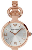 Emporio Armani Retro Quartz Silver Dial Rose Gold Steel Strap Watch For Women - AR1776 Buy Now By Emporio Armani
