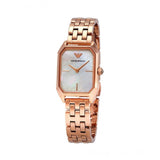 Emporio Armani Giola White Mother of Pearl Dial Rose Gold Steel Strap Watch For Women - AR11147 Buy Now By Emporio Armani
