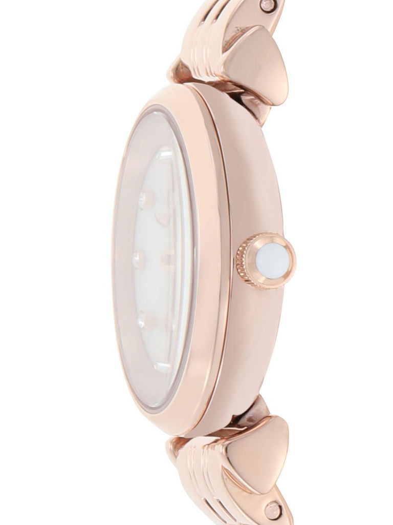 Emporio Armani Gianni T-Bar Mother of Pearl Dial Rose Gold Steel Strap Watch For Women - AR11203 Buy Now By Emporio Armani