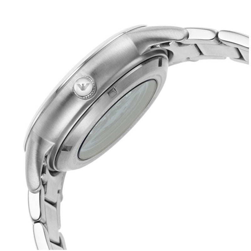 Emporio Armani Renato Automatic Blue Dial Silver Steel Strap Watch For Men - AR60037 Buy Now By Emporio Armani