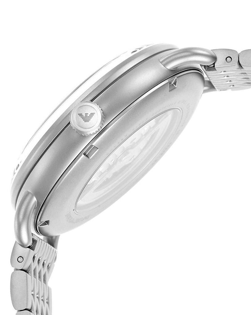 Emporio Armani Aviator Multifunction Blue Dial Silver Mesh Bracelet Watch For Men - AR60024 Buy Now By Emporio Armani