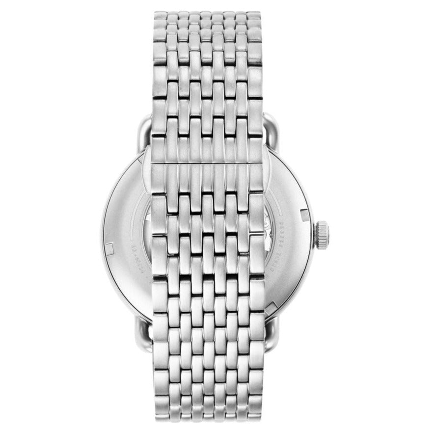Emporio Armani Aviator Multifunction Blue Dial Silver Mesh Bracelet Watch For Men - AR60024 Buy Now By Emporio Armani