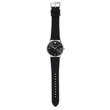Emporio Armani Kappa Analog Quartz Black Dial Black Leather Strap Watch For Men - AR11013 Buy Now By Emporio Armani