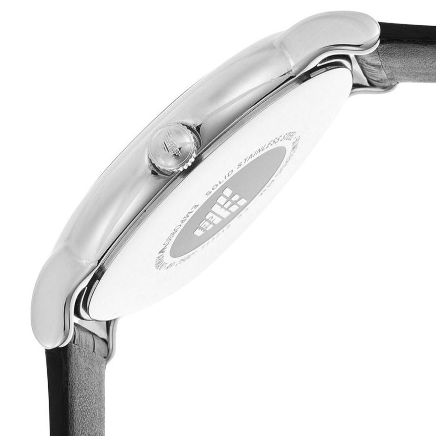 Emporio Armani Luigi Quartz Black Dial Black Leather Strap Watch For Men - AR2500 Buy Now By Emporio Armani