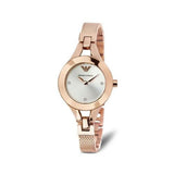 Emporio Armani Chiara Silver Dial Rose Gold Steel Strap Watch For Women - AR7362 Buy Now By Emporio Armani