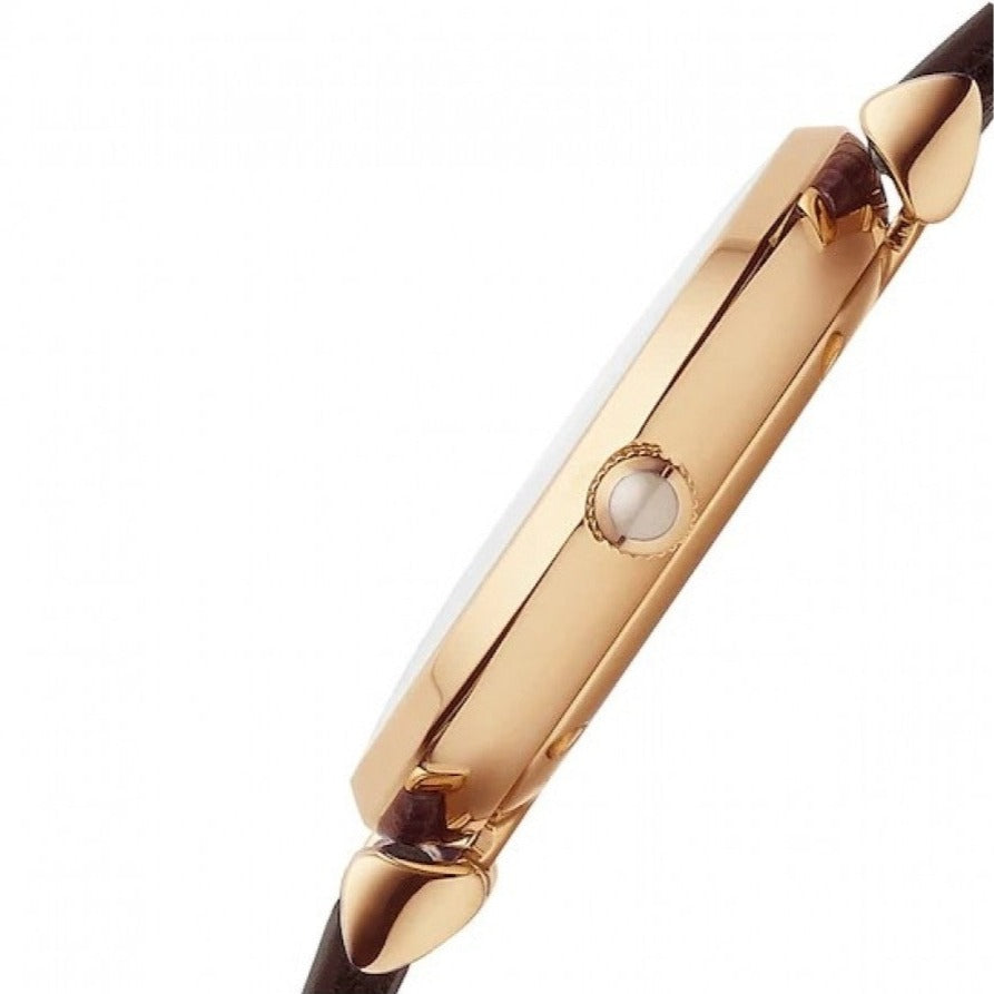 Emporio Armani Classic Quartz Pink Dial Brown Leather Strap Watch For Women - AR1911 Buy Now By Emporio Armani