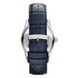 Emporio Armani Valente Quartz Silver Dial Grey Leather Strap Watch For Men - AR1666 Buy Now By Emporio Armani