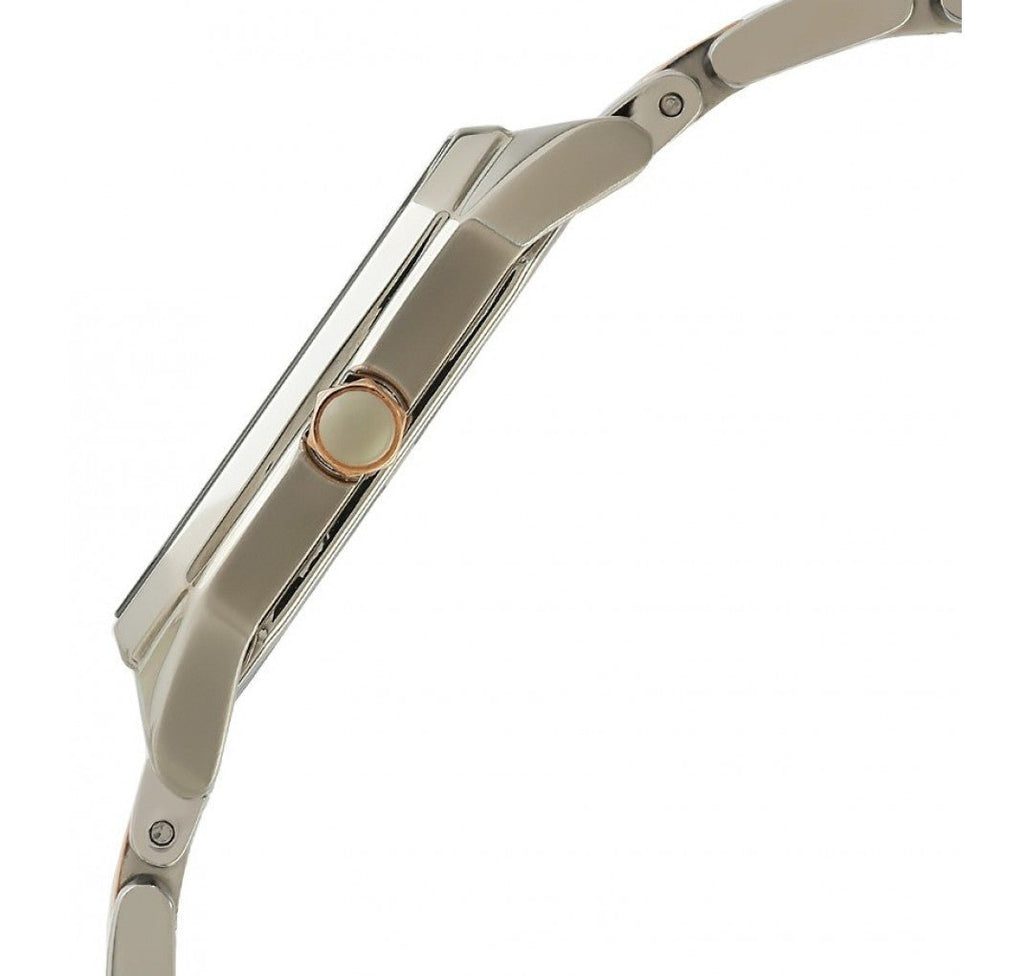Emporio Armani Gianni T Bar Mother of Pearl Dial Two Tone Steel Strap Watch For Women - AR11146 Buy Now By Emporio Armani