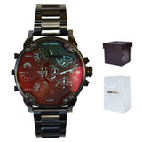 Diesel Mr Daddy 2.0 Chronograph Black Dial Black Steel Strap Watch For Men - DZ7395 Buy Now By Diesel