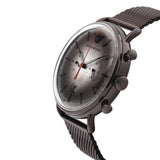 Emporio Armani Aviator Chronograph Grey Dial Brown Mesh Bracelet Watch For Men - AR11169 Buy Now By Emporio Armani