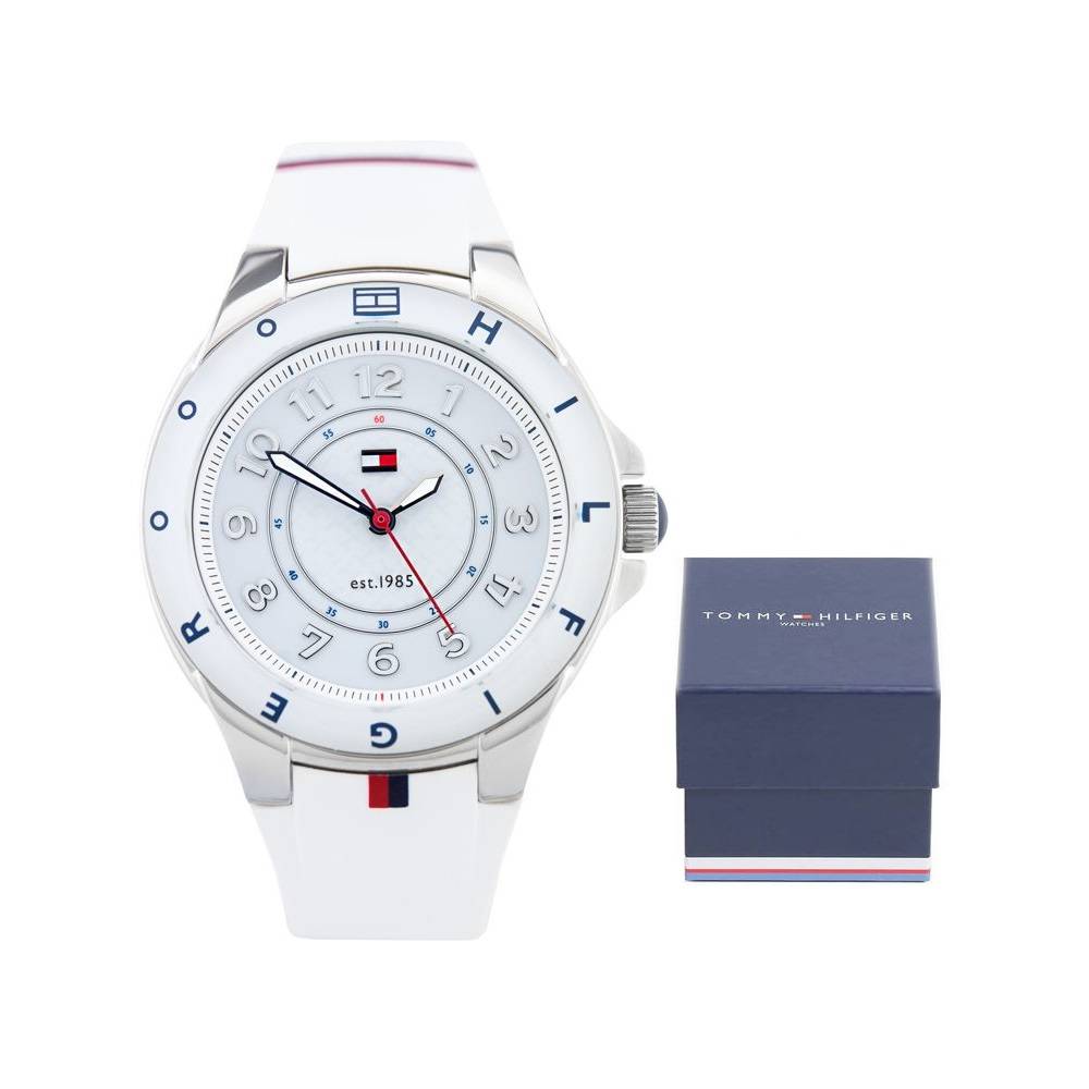Tommy Hilfiger White Dial White Rubber Strap Watch for Women - 1781271 Buy Now By Tommy Hilfiger