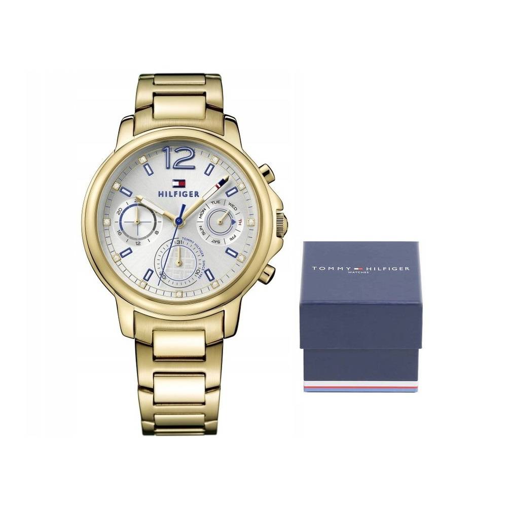 Tommy Hilfiger Claudia White Dial Gold Steel Strap Watch for Women - 1781742 Buy Now By Tommy Hilfiger