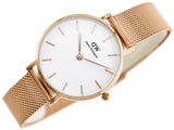 Daniel Wellington Classic Petite Melrose White Dial Rose Gold Mesh Bracelet Watch For Women - DW00100163 Buy Now By Daniel Wellington