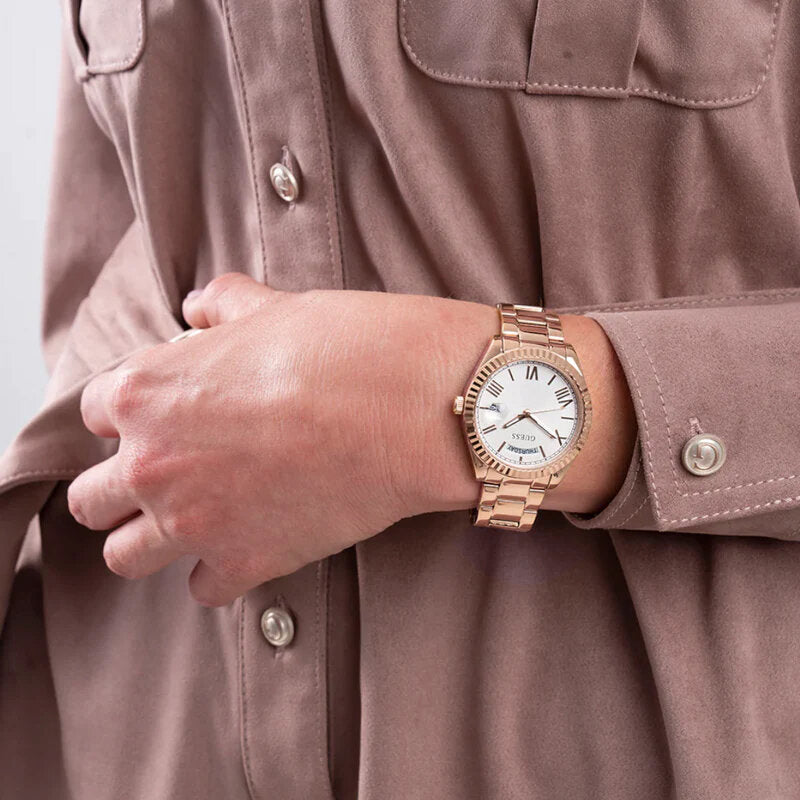 Guess Luna White Dial Rose Gold Steel Strap Watch for Women - GW0308L3 Buy Now By Guess