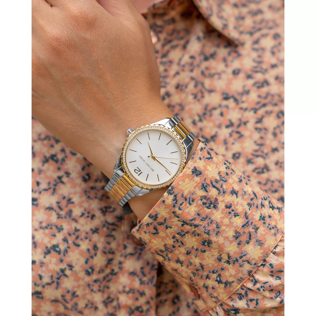 Michael Kors Layton Quartz Silver Dial Two Tone Steel Strap Watch For Women - MK6899 Buy Now By Michael Kors