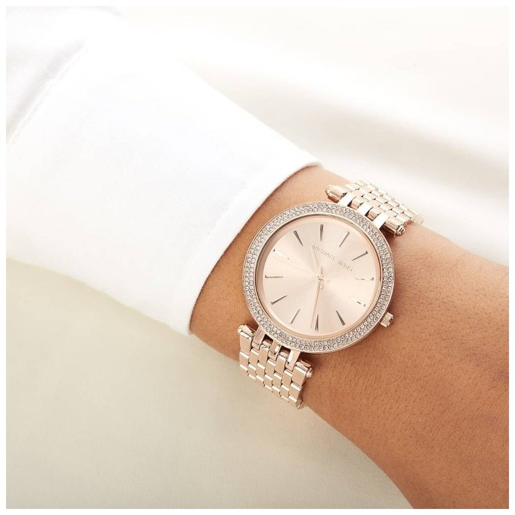 Michael Kors Darci Rose Gold Dial Rose Gold Steel Strap Watch for Women - MK3431 Buy Now By Michael Kors