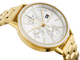Tommy Hilfiger Carly White Dial Gold Steel Strap Watch for Women - 1781786 Buy Now By Tommy Hilfiger