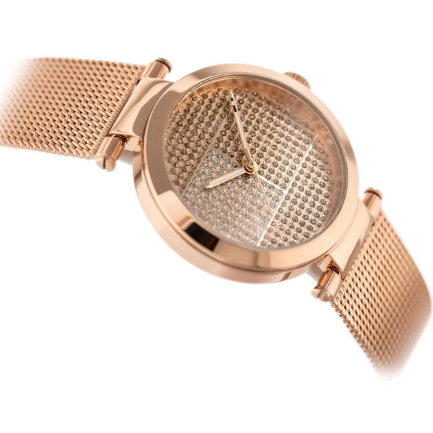 Tommy Hilfiger Lynn Crystals Rose Gold Dial Rose Gold Mesh Strap Watch For Women - 1781868 Buy Now By Tommy Hilfiger