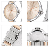 Tommy Hilfiger Angela Chronograph Pink Dial Two Tone Steel Strap Watch for Women - 1782127 Buy Now By Tommy Hilfiger