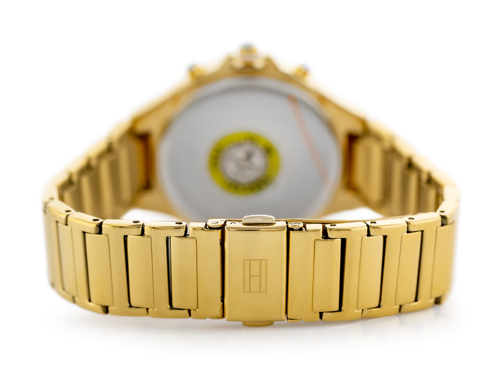 Tommy Hilfiger Eve Chronograph Quartz White Dial Gold Steel Strap Watch For Women - 1782278 Buy Now By Tommy Hilfiger