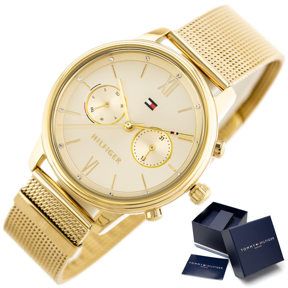 Tommy Hilfiger Blake Quartz Gold Dial Gold Mesh Bracelet Watch for Women - 1782302 Buy Now By Tommy Hilfiger