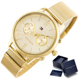 Tommy Hilfiger Blake Quartz Gold Dial Gold Mesh Bracelet Watch for Women - 1782302 Buy Now By Tommy Hilfiger