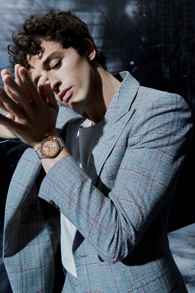 Emporio Armani Mario Chronograph Beige Dial Silver Steel Strap Watch For Men - AR11352 Buy Now By Emporio Armani