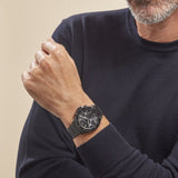 Emporio Armani Diver Chronograph Black Dial Black Steel Strap Watch For Men - AR11363 Buy Now By Emporio Armani