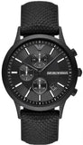 Emporio Armani Renato Chronograph Black Dial Black Nylon Strap Watch For Men - AR11457 Buy Now By Emporio Armani