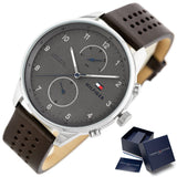 Tommy Hilfiger Chase Quartz Brown Dial Brown Leather Strap Watch for Men - 1791579 Buy Now By Tommy Hilfiger