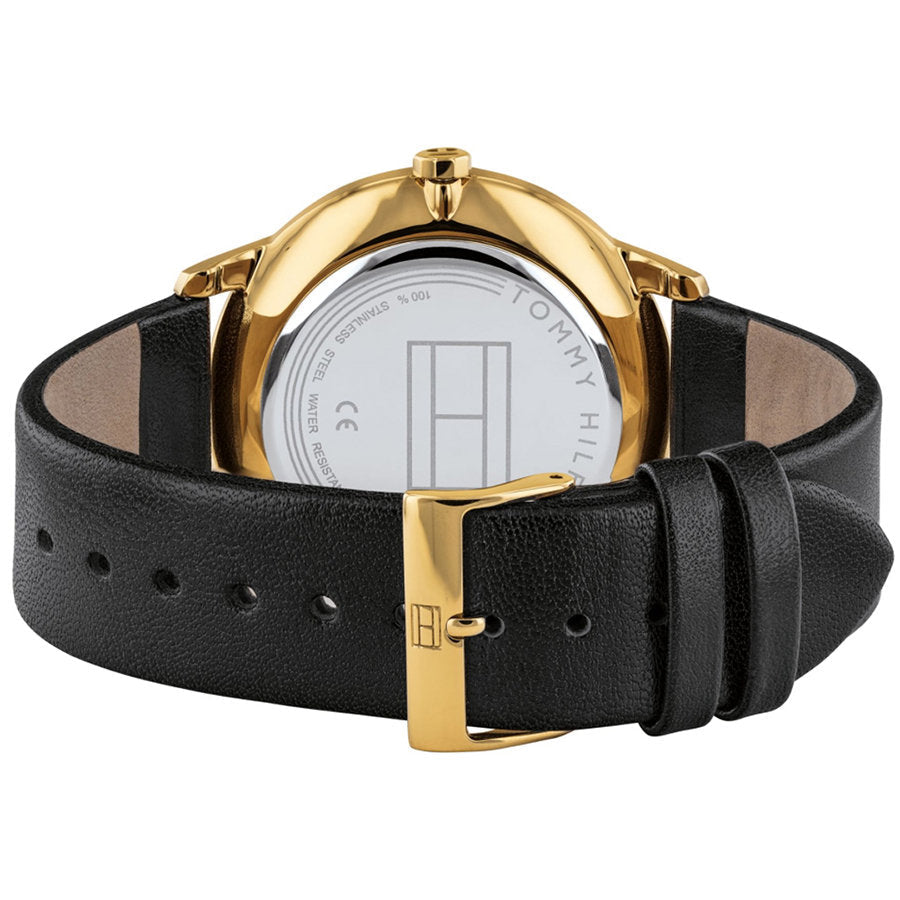 Tommy Hilfiger Hunter White Dial Black Leather Strap Watch for Men - 1791606 Buy Now By Tommy Hilfiger