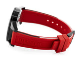 Tommy Hilfiger Multifunction Quartz Black Dial Red Rubber Strap Watch for Men - 1791722 Buy Now By Tommy Hilfiger