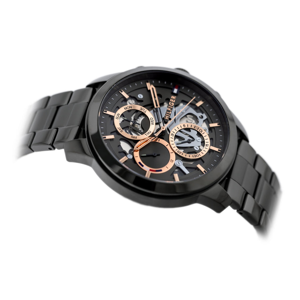 Tommy Hilfiger Henry Chronograph Grey Dial Grey Steel Strap Watch For Men - 1710479 Buy Now By Tommy Hilfiger