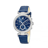 Swarovski Era Journey Blue Dial Blue Leather Strap Watch for Women - 5479239 Buy Now By Swarovski
